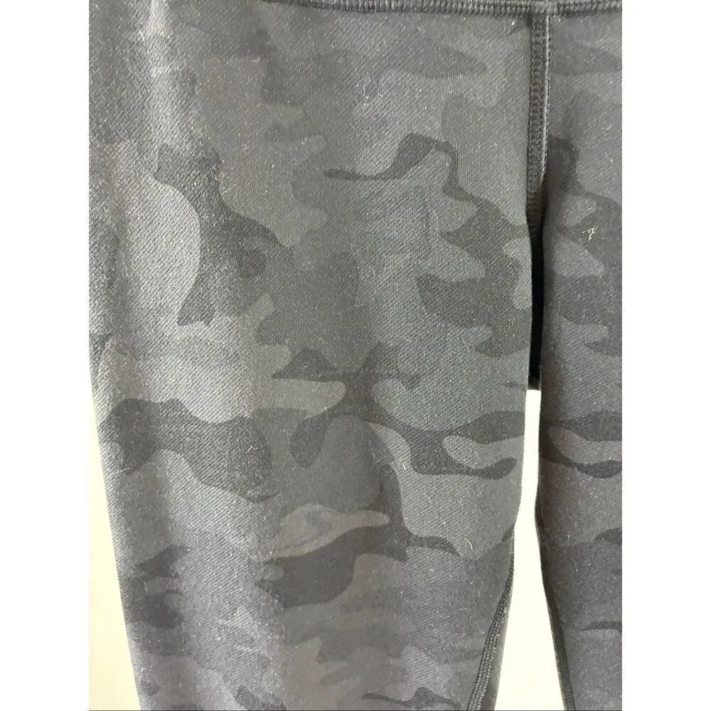 Lululemon Wunder Under Full Length Dark Camo Size 4